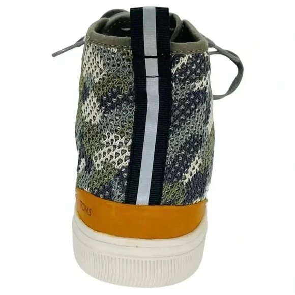 Toms Mens Sneaker 8M Trvl Lite Dusty Flecktarn Camo High Top - Picture 5 of 11